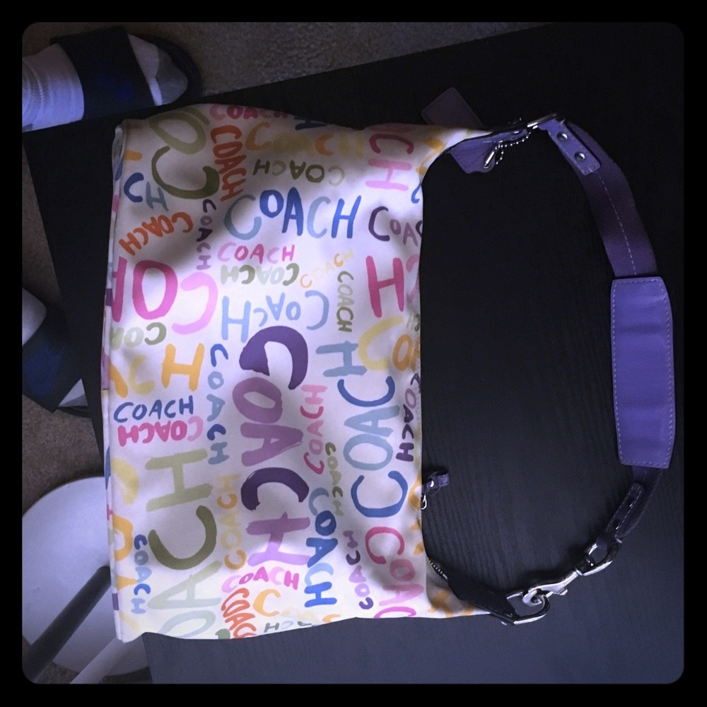 This is a used Coach HOBO bag